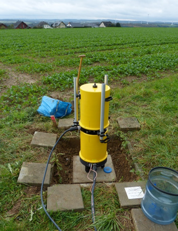 Absolutgravimeter auf einem Schwerefestpunkt