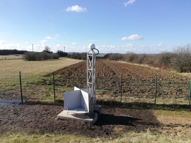Cornerreflektor auf einem Radar Passpunkt